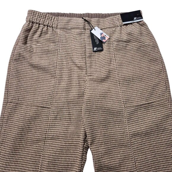 J Ferrar Jason Bolden Brown Plaid Casual Back-Elastic Pants, Mens XL - NWT - Picture 2 of 9